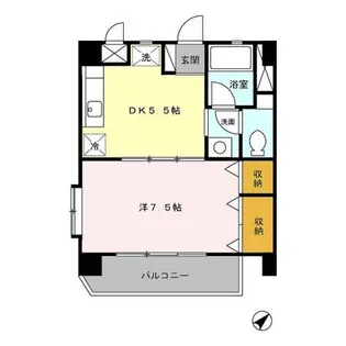 グローリぃー・スカイ【3階】の間取り