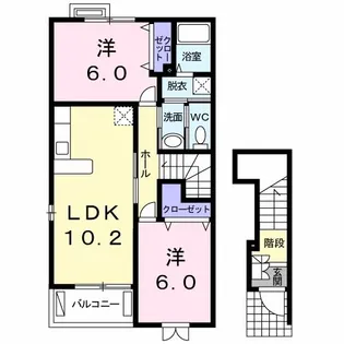 エテルノW【2階】の間取り