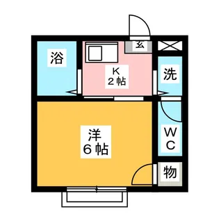 河村ハイツ【1階】の間取り