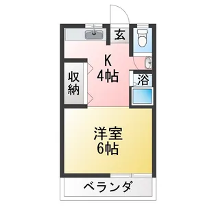 岩渕 松鶴荘【1階】の間取り