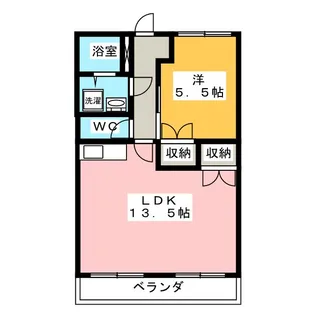 ヴェルデフカサワ【2階】の間取り