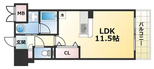 リブェール天城【1階】の間取り