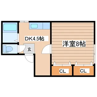 ラスティ植松【1階】の間取り