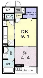 フォレストヒルズ【2階】の間取り