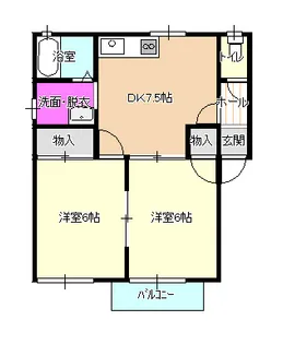 フローラ【2階】の間取り