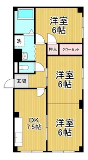 ロダン塚口【1階】の間取り