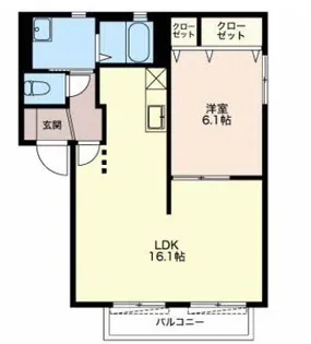 アイムアサヒ C【2階】の間取り