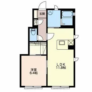 ウエストレイク【1階】の間取り