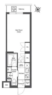 コンフォリア不動前【4階】の間取り