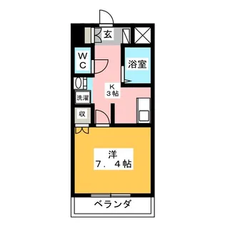 Cozy Court 下池川【5階】の間取り