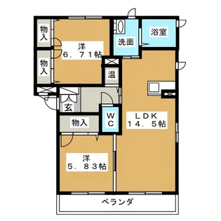 ランド オブ ドリームズ【3階】の間取り