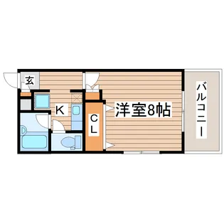 小島ビル(旧:レジデンス小島)【5階】の間取り