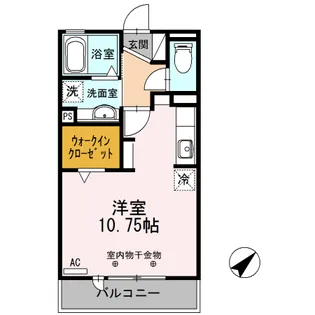 セドル谷田【2階】の間取り