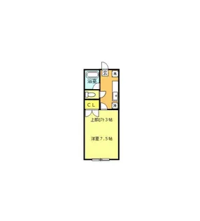 コーポサンパレス【2階】の間取り