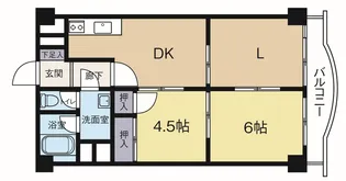 西ヶ原ワコー第5マンション【3階】の間取り