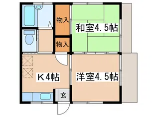 コーポシャリテ【1階】の間取り