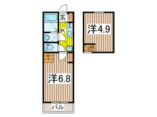 Fontana North【1階】の間取り