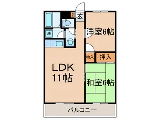 パ-クサイド【1階】の間取り