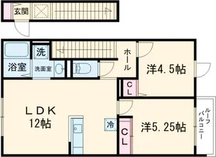 カーム カモミール【2階】の間取り