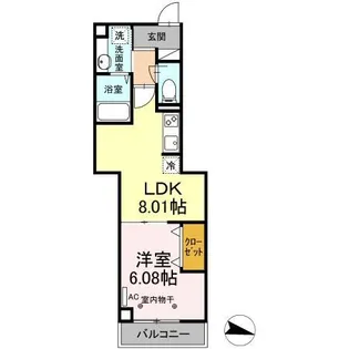 アヴァンス東大泉【3階】の間取り