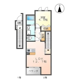 ブランシュI【2階】の間取り