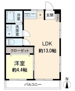 ベルクめじろ台【2階】の間取り