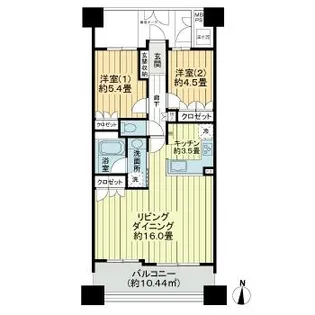 ライオンズタワー仙台青葉【15階】の間取り