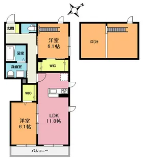 レフィシア B【2階】の間取り