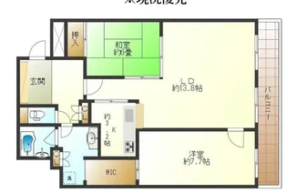サンクスタワー心斎橋ミラノグランデ【17階】の間取り