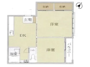 千束ビル【5階】の間取り