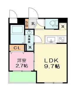 プレールドゥーク平和台【2階】の間取り