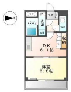 Riverside Court【3階】の間取り