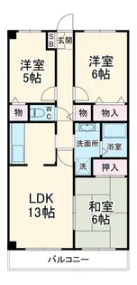木崎台マンション【5階】の間取り