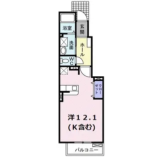 メゾン シャルマン【1階】の間取り