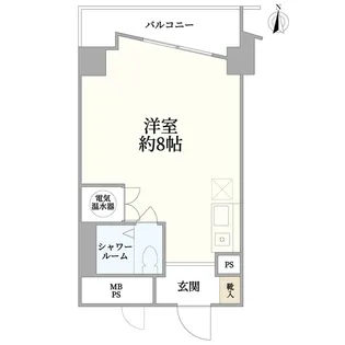第32宮庭マンション【7階】の間取り