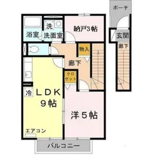 アネックス ハイブリッジ B棟【2階】の間取り