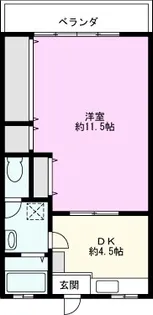 長野コーポ【1階】の間取り
