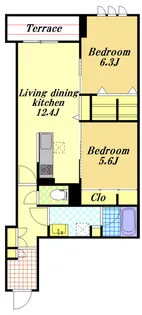 エトワール・フィラント【1階】の間取り