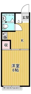 クレールハサマ【1階】の間取り