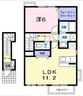 エスポワール川真田【2階】の間取り