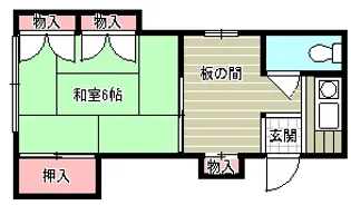 石田アパート【2階】の間取り