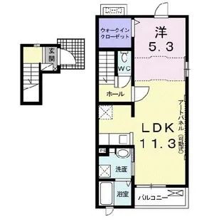 グリュック【2階】の間取り