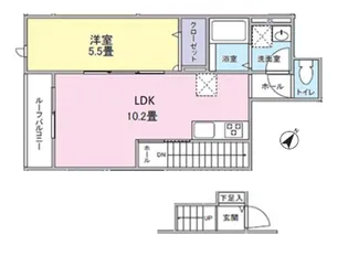 THE HOUSE Nishi Hachioji【2階】の間取り