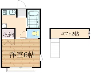 クローバーコーポ【2階】の間取り