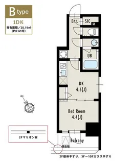 アルティザ五反田【8階】の間取り