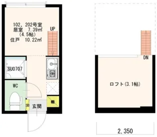 Stage 北新宿 (ステージ北新宿)【2階】の間取り
