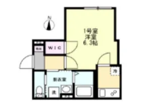 ベイルームグラン扇町EAST【1階】の間取り