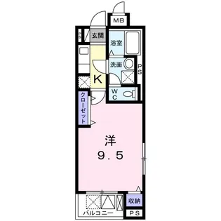 リグノ天理【4階】の間取り