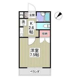シャトー一の沢【2階】の間取り