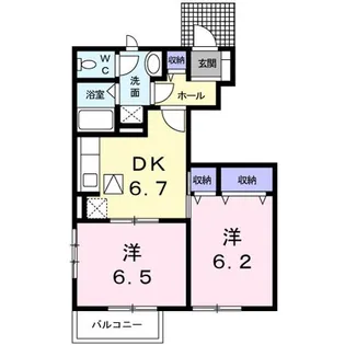 グランデ・エテルノII【1階】の間取り